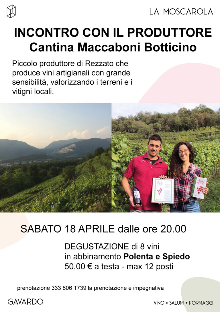 degustazione moscarola gavardo